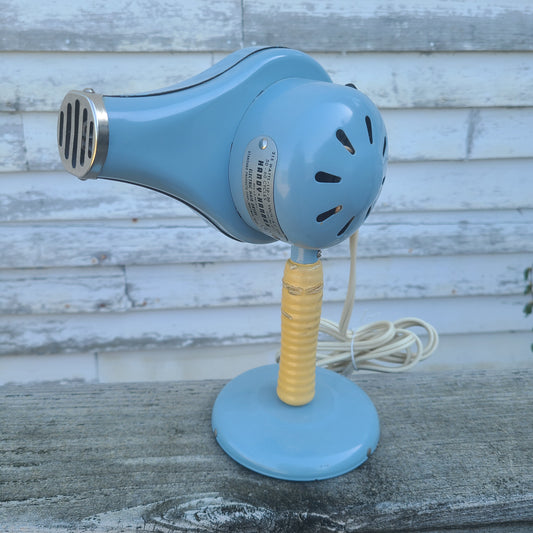 Blue Mid-Century Atomic Handy Hannah Vintage Hair Dryer