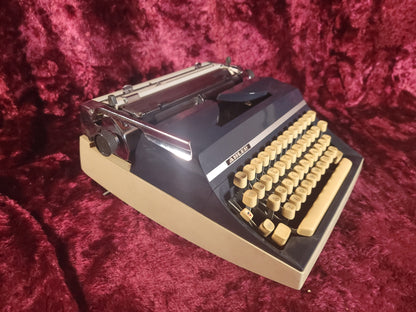Adler Model J5 Manual Portable Typewriter with Case, 1977