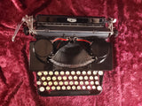 Royal Model O "Gull-Wing" Manual Portable Typewriter with Case, 1934