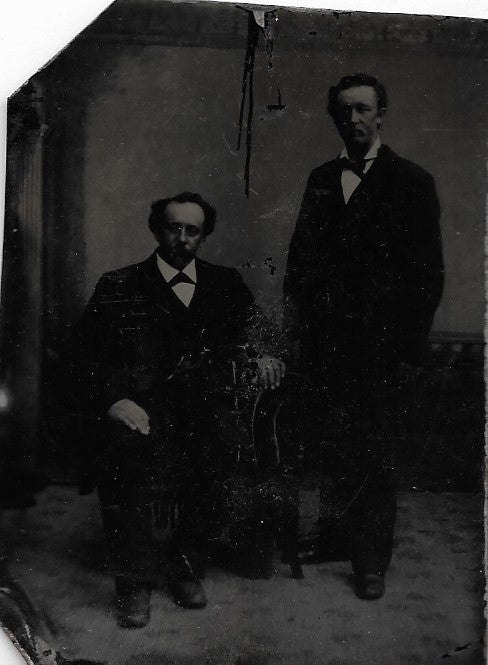 Tintype Photograph of a Two Important Looking Men