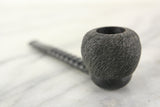 Rex Nylon France Black Smoking Pipe with Threaded Bowl