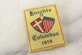 Knights of Columbus 1919 Brass Matchbook Case with Original Box