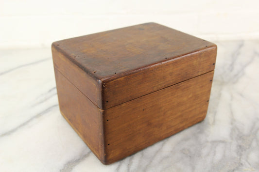 Wooden Storage Box - 7.5 x 5.75 x 5"