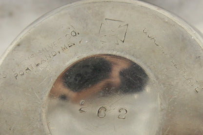 Quadruple Silver Plated Tea Caddy, Stevens Silver Co., Portland, Maine