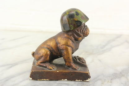 Chalkware United States Marines Bull Dog Statue
