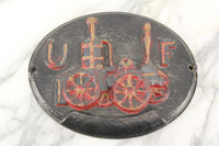 Wilton Cast Iron UF Philadelphia Fire Mark, 11"