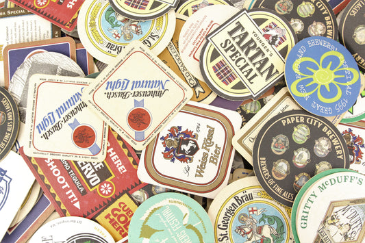 Assorted Vintage Bar Beer Cardboard Coasters