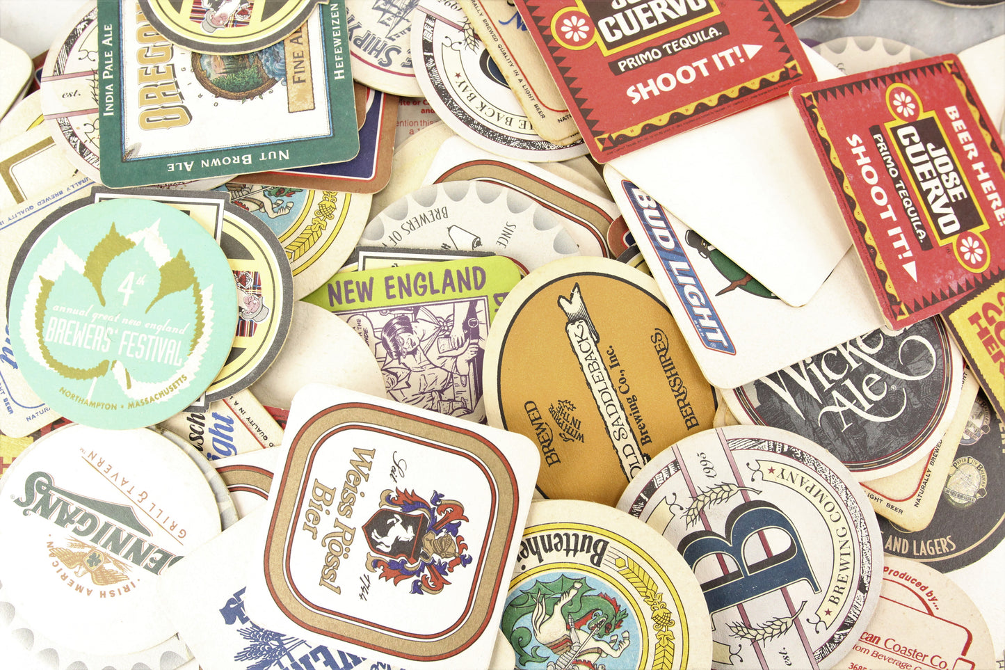 Assorted Vintage Bar Beer Cardboard Coasters