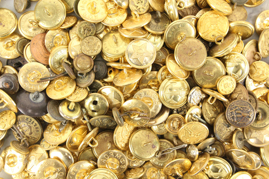 Assorted Vintage Military-Style Buttons