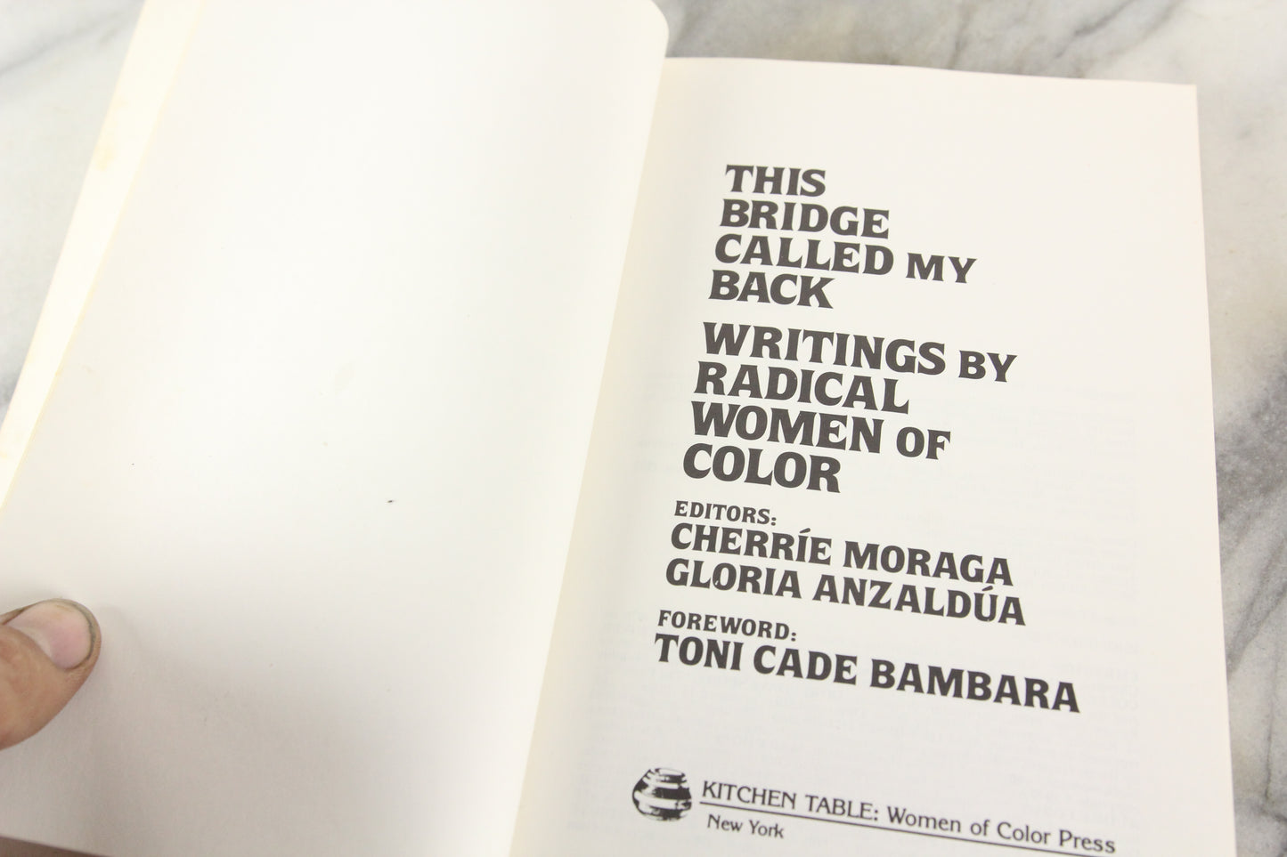 This Bridge Called My Back: Writings by Radical Women of Color, Copyright 1983