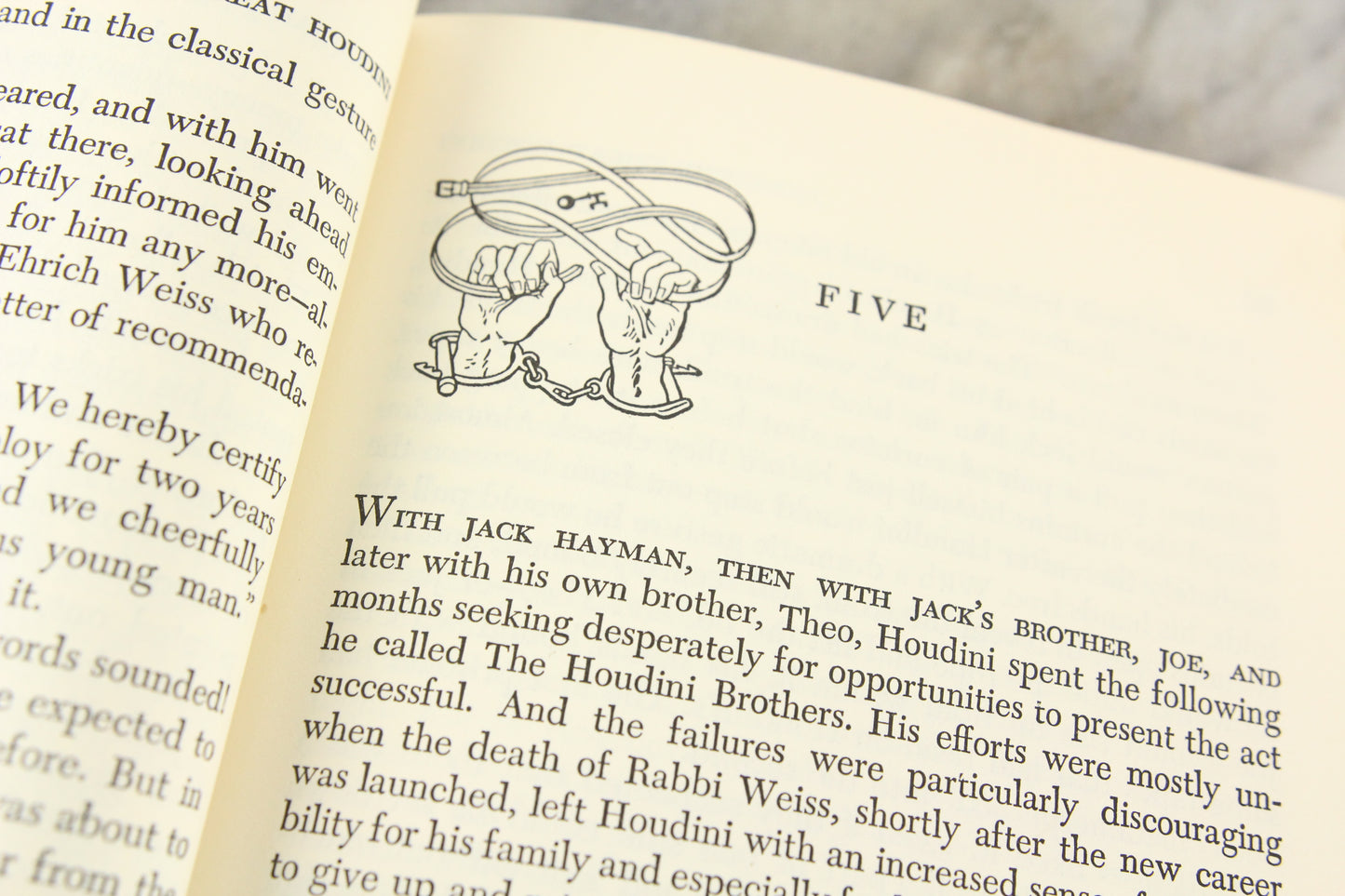 The Great Houdini: Magician Extraordinary by Beryl Williams & Samuel Epstein, Copyright 1971