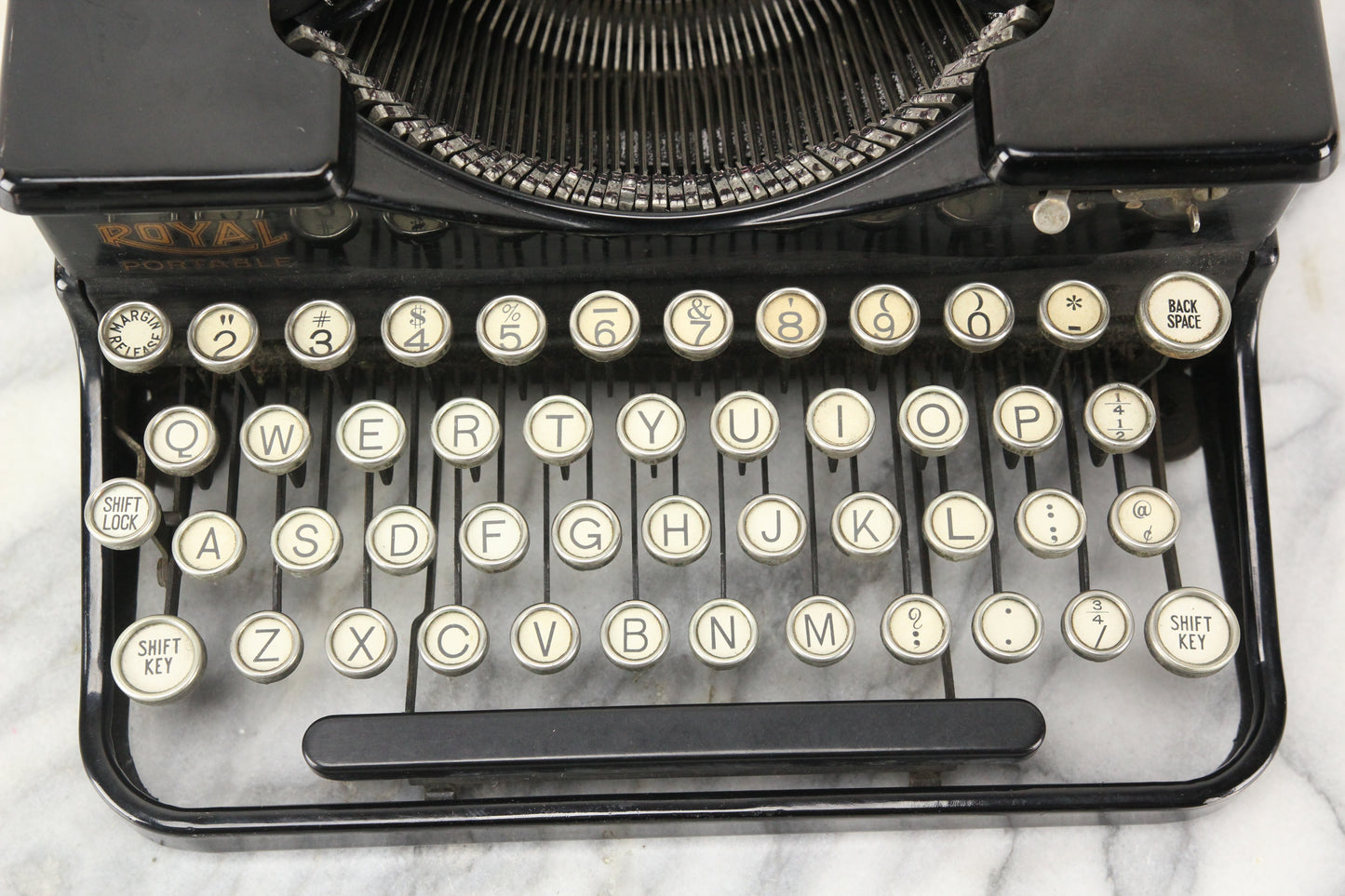 Royal Portable Model "P" Typewriter with Case, Made in USA, 1927