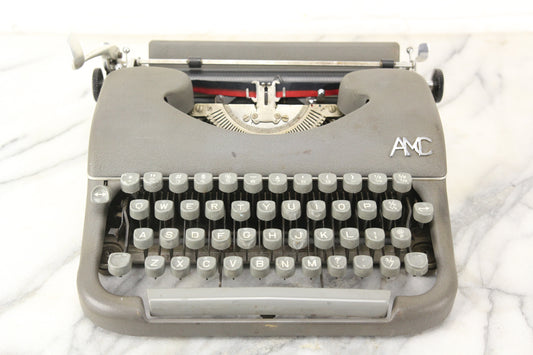 AMC Portable Typewriter with Case, Made in France, 1950s