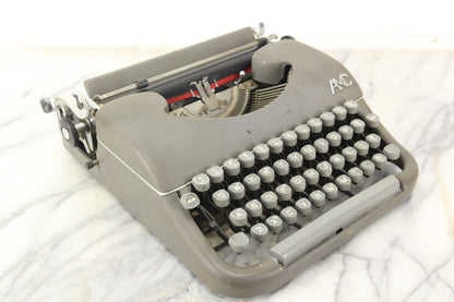 AMC Portable Typewriter with Case, Made in France, 1950s
