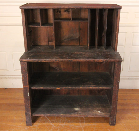 Primitive Wood Storage Shelf and Work Bench