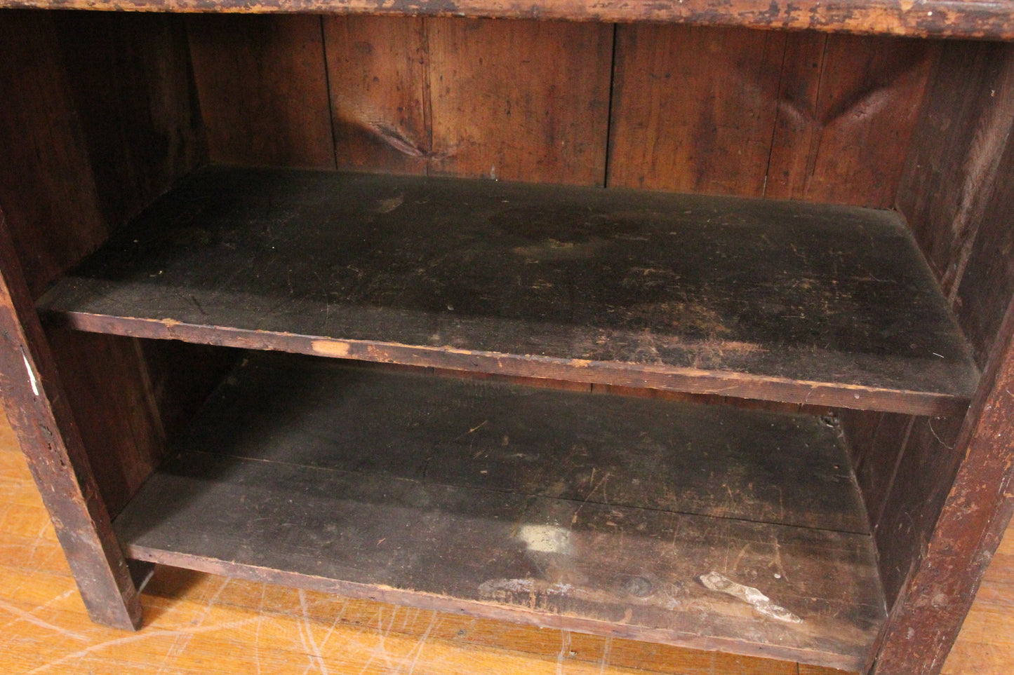 Primitive Wood Storage Shelf and Work Bench