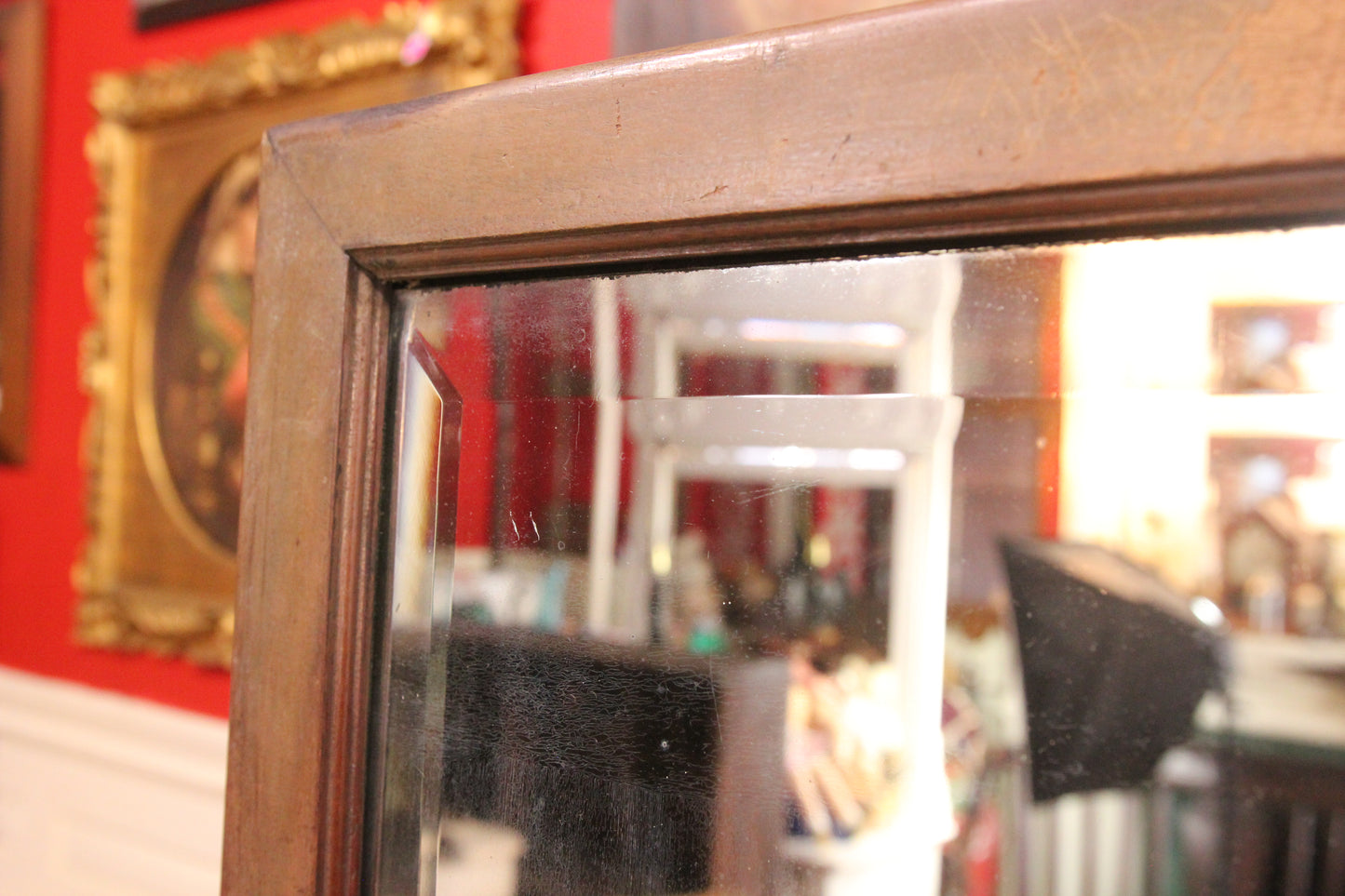 Vintage Full Length Dressing Room Free Standing Beveled Mirror