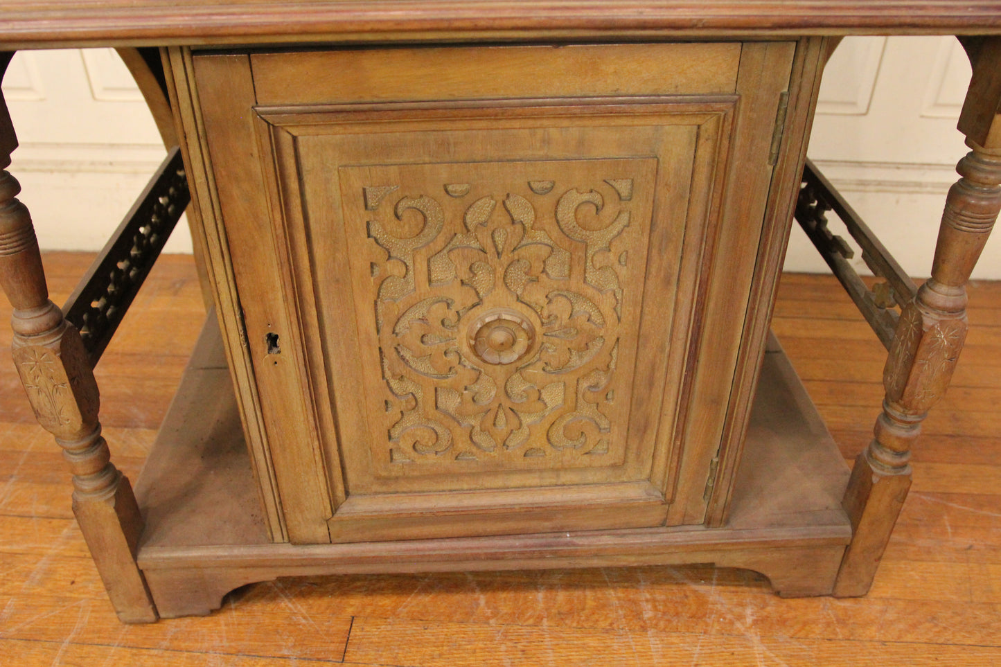 19th Century Felt-Top Davenport Desk