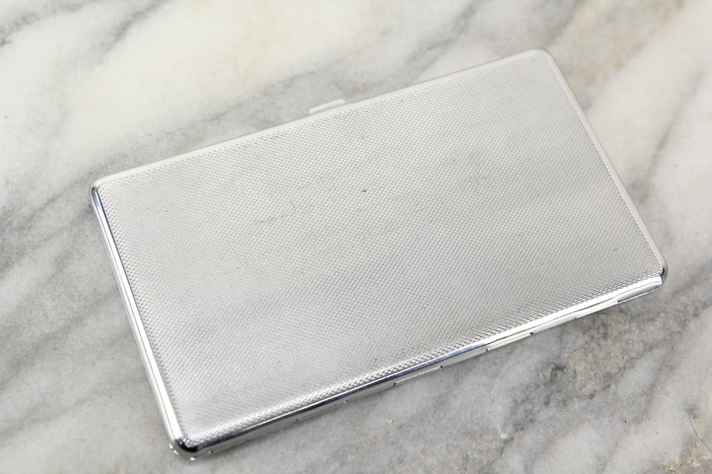 Gibraltar Polished Chrome Cigarette Case Holder by Mayell, Made in England
