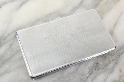 Gibraltar Polished Chrome Cigarette Case Holder by Mayell, Made in England