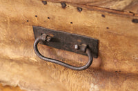 Studded Hide Covered Wooden Trunk