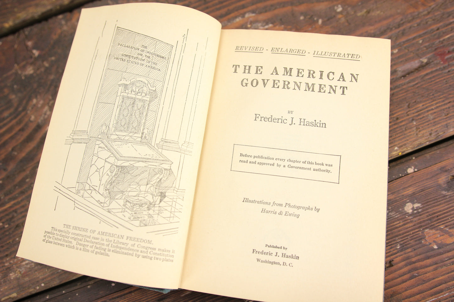 The American Government by Frderic J. Haskin, Copyright 1924