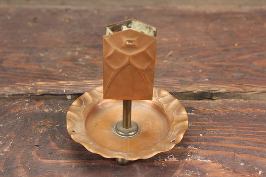 Copper Matchbox Holder and Ashtray