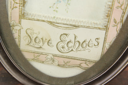 Love Echoes Framed Antique Relief Postcard