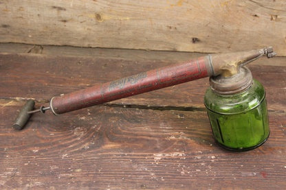 Brown's Auto Spray No. 26 Antique General Purpose Sprayer with Green Glass Reservoir