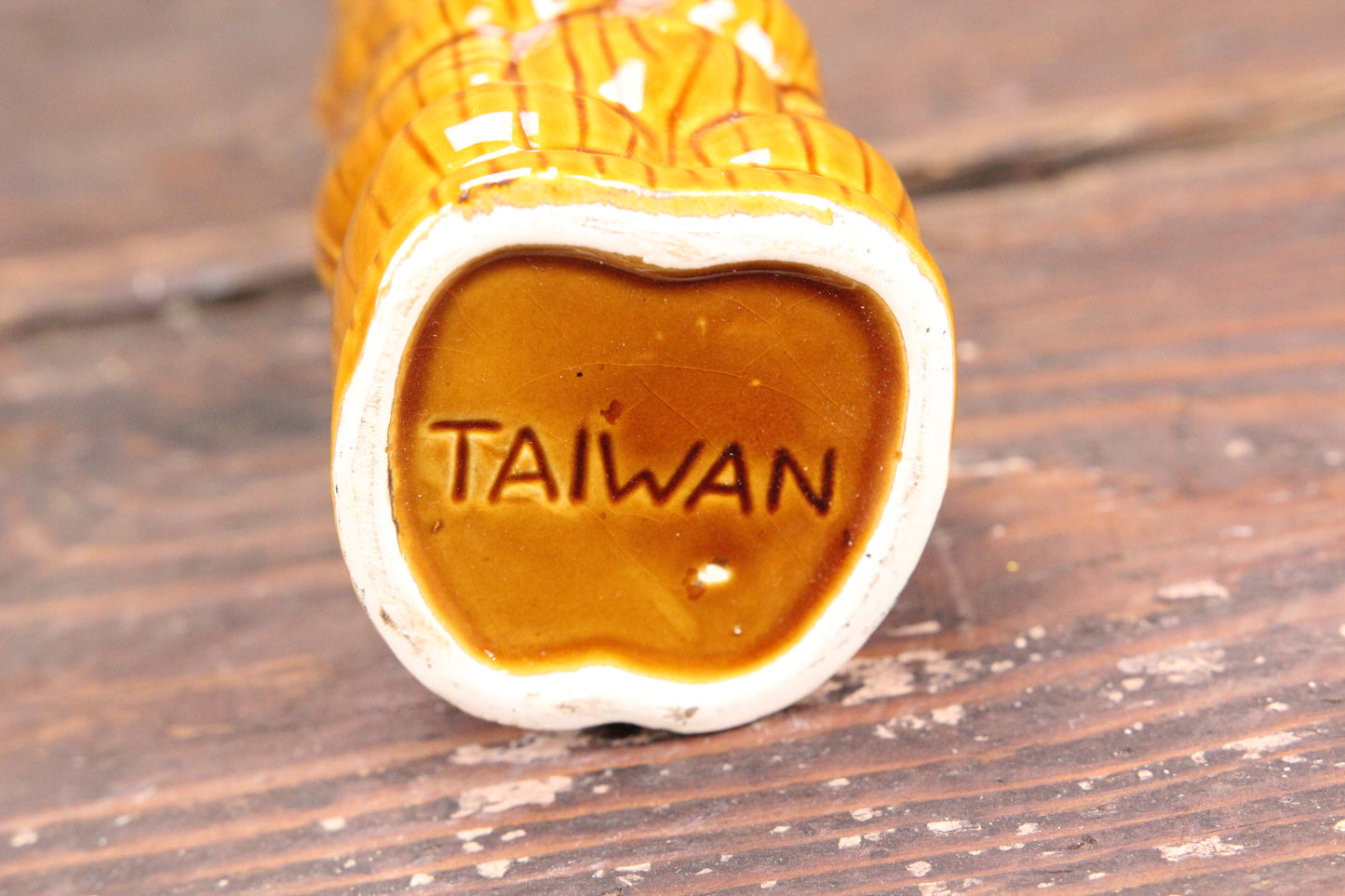 Brown Tiki Mug, Made in Taiwan
