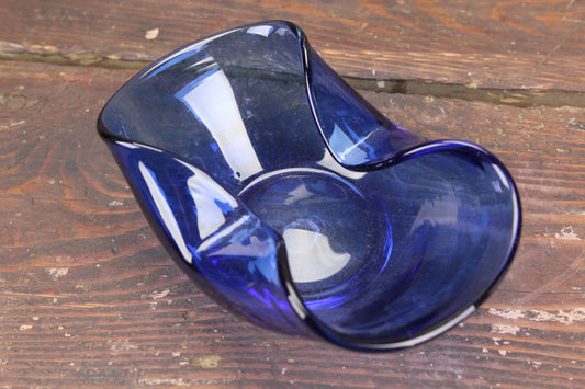 Cobalt Blue Art Glass Bowl