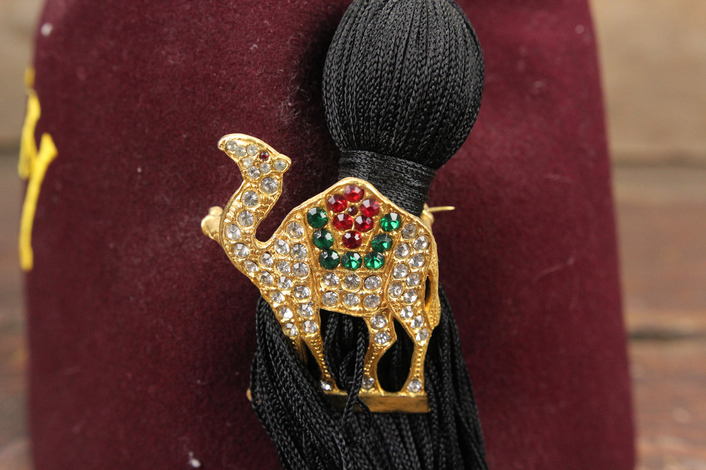 Bektash Shriners Concord, NH Vintage with Tassel and Camel Brooch