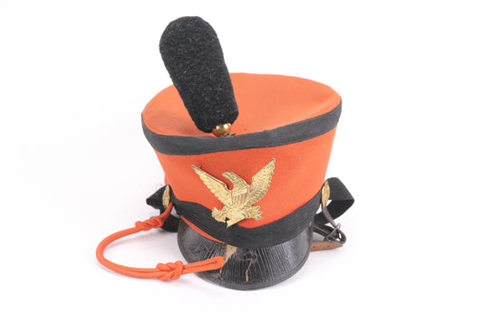 Vintage Orange Military Dress Cap Hat, Possibly West Point