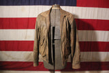 Philippe Monet Brown Leather Jacket, Size 38