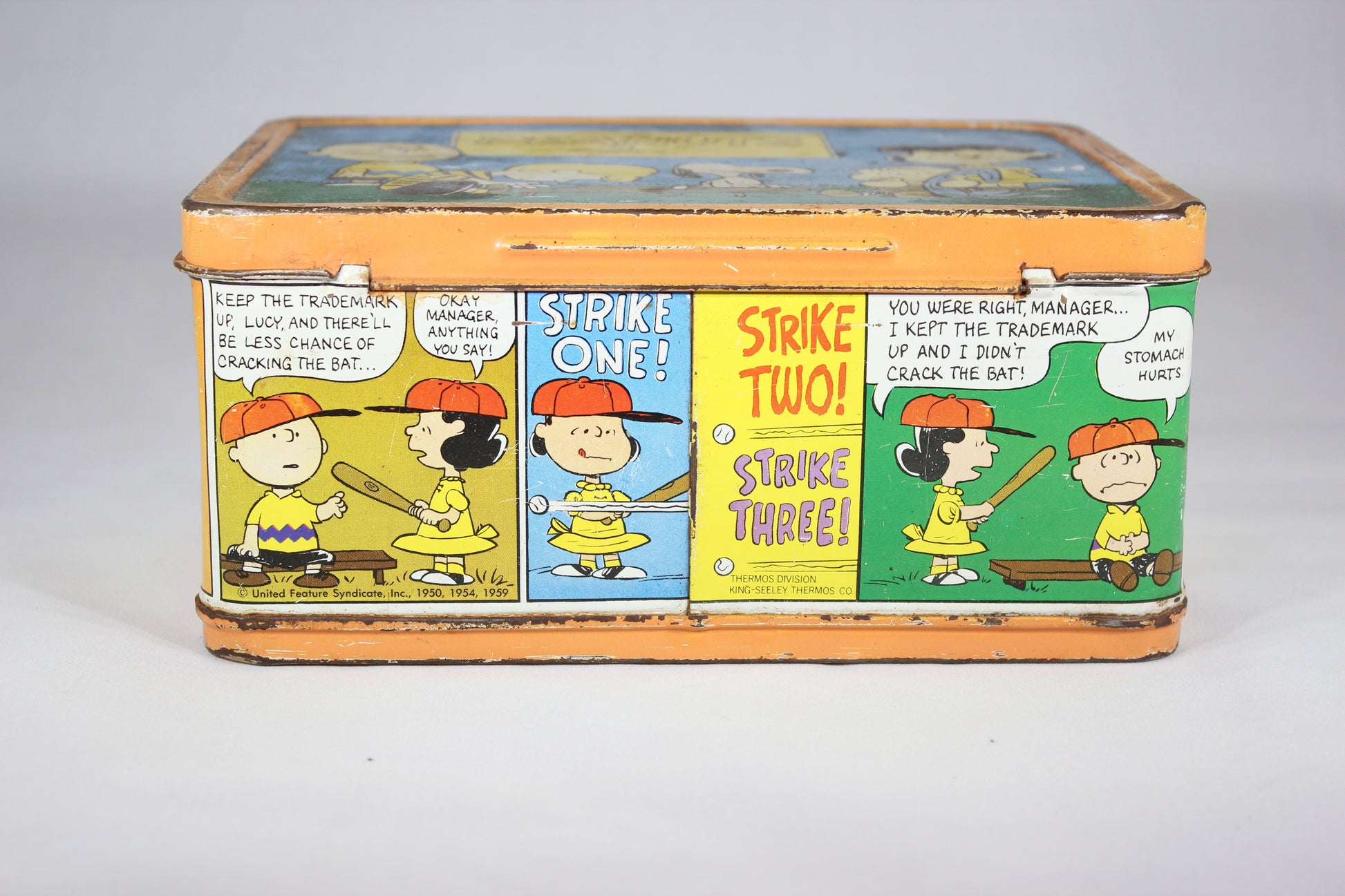 2 Vintage Peanuts Charlie Brown 8oz. Thermos by King-Seeley