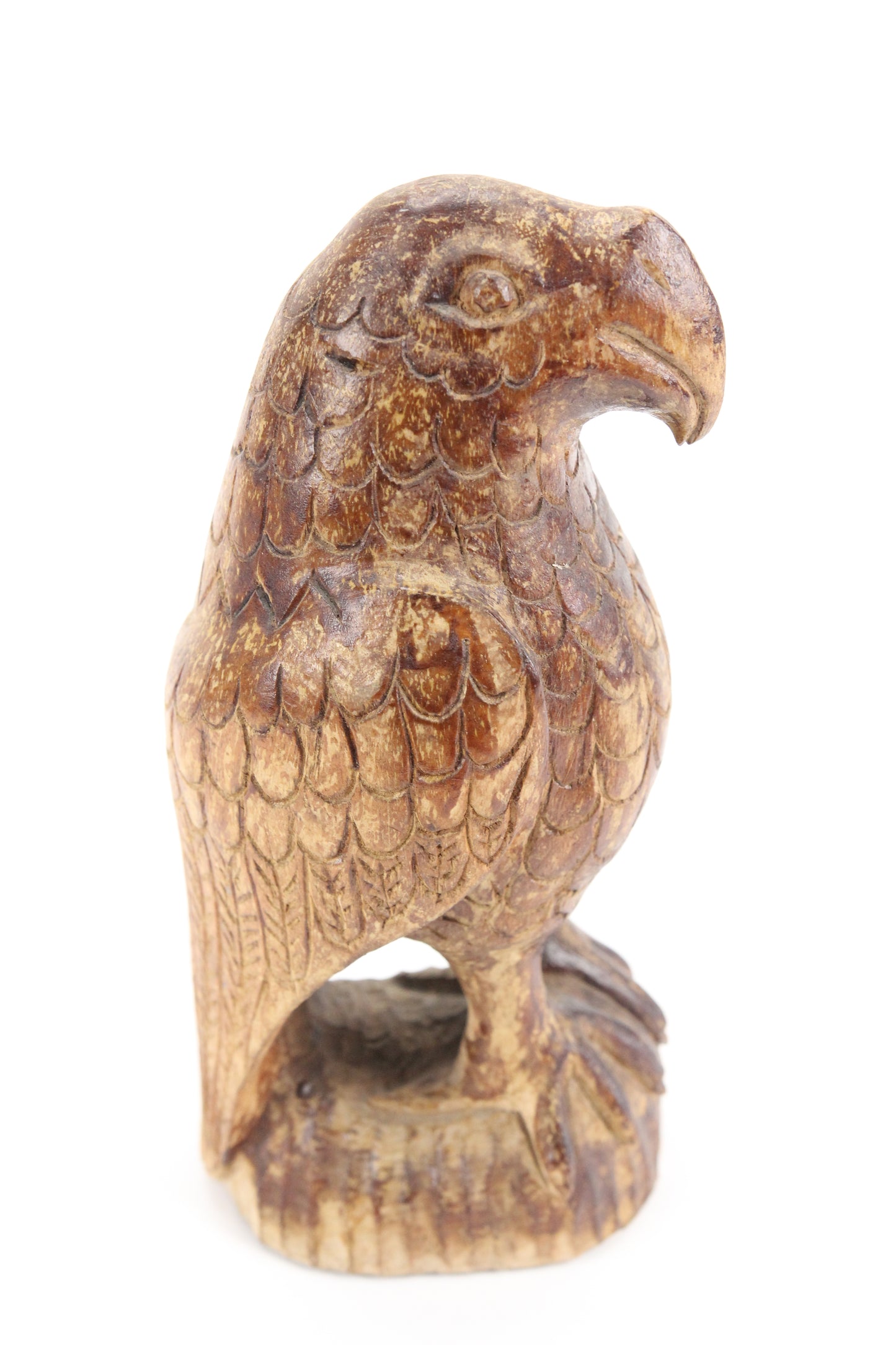Hand Carved Wooden Eagle Statue, Bahamas
