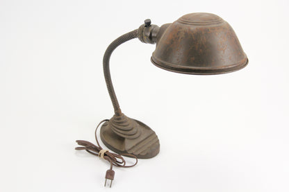 Eagle Electric Mid-Century Art Deco Industrial Gooseneck Desk Table Lamp #5805