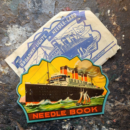 Broadway Lights Sewing Needle Card Needle Book, Made in Germany