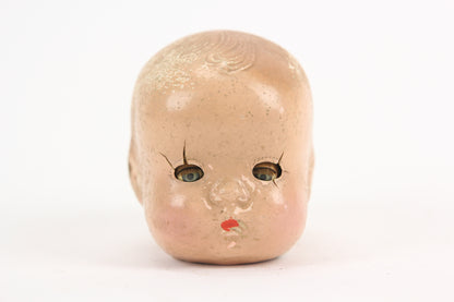 Composition Baby Boy Doll Head with Moving Eyes