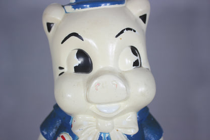 Porky Pig Plastic Blow Mold Bank by Empire