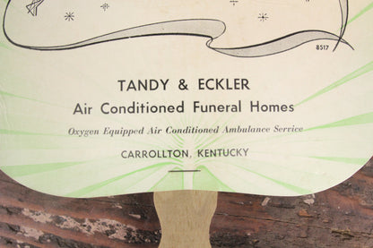 Tandy & Eckler Funeral Homes, Carrollton, Kentucky Advertising Church Fan