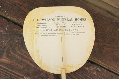 J.C. Wilson Funeral Homes Advertising Church Fan