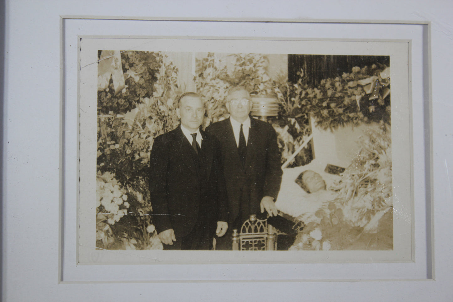 Framed Post-Mortem Funeral Photograph, 4.5x3"