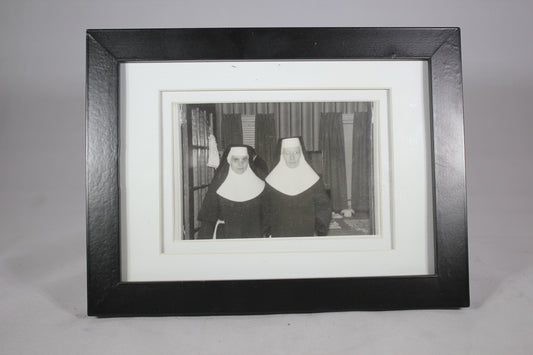 Framed Photograph of Two Nuns, 4.5x3"