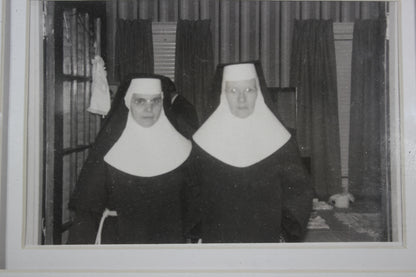 Framed Photograph of Two Nuns, 4.5x3"