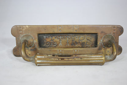 Antique Brass "Letters" Mail Box Slot