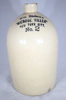 Wm. Radam's Microbe Killer No. 2 Antique Stoneware Jug Bottle, New York City