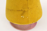 Norman Kartiganer Inc. Yellow Felt Covered Styrofoam Mannequin Head Hat Stand