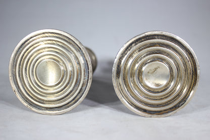 Pair of Weighted Sterling Silver Arrowsmith 6" Candlesticks