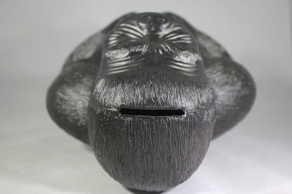 King Kong Gorilla Blow Mold Coin Bank, Reproduction of A.J. Renzi Original, 16"